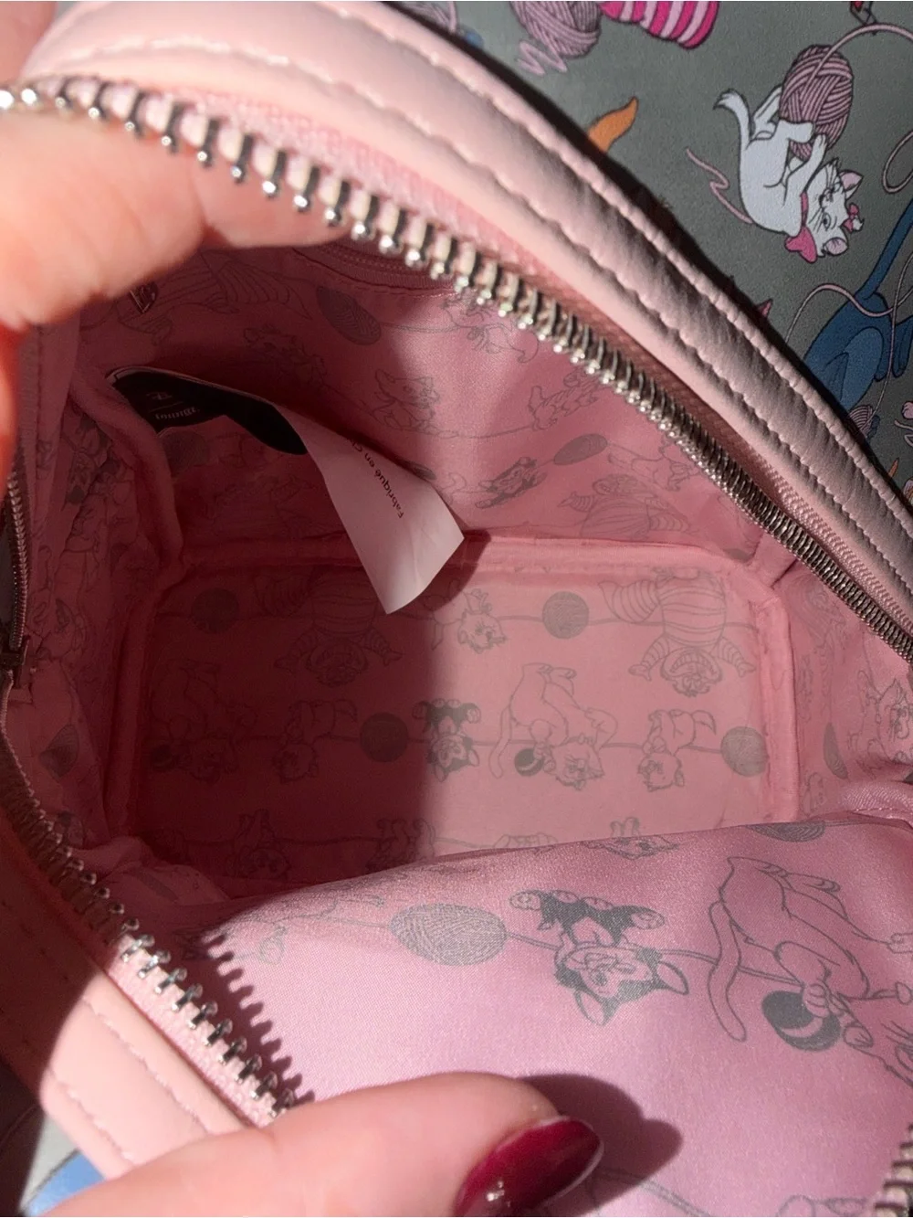 NWT Disney Cats - Loungefly x Disney Pattern Mini Backpack